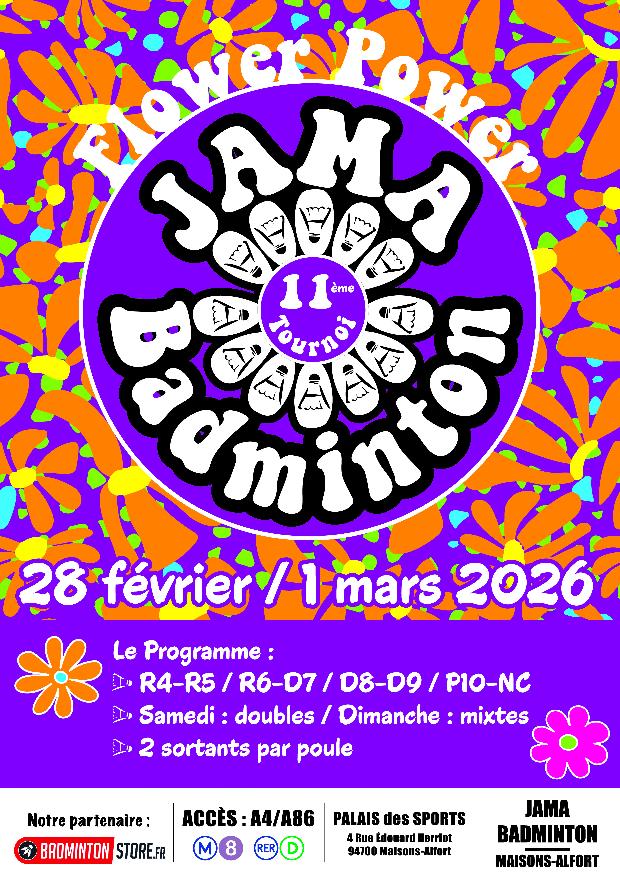 11ème tournoi National de Doubles de Maisons-Alfort éco-responsable